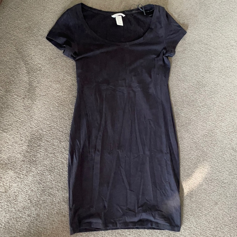 Black H&M tshirt dress